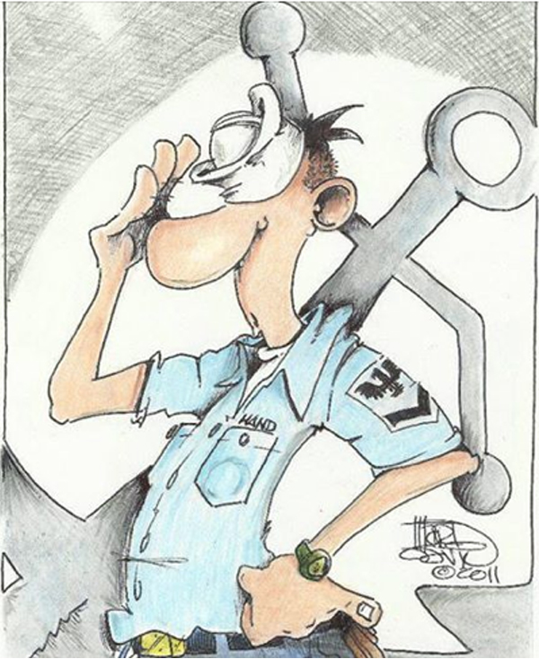 Ceasar Choppy's Navy! “© CEASAR CHOPPY” by Marty Gavin (click to enlarge) Ceasar Choppy's Navy! “© CEASAR CHOPPY” by Marty Gavin